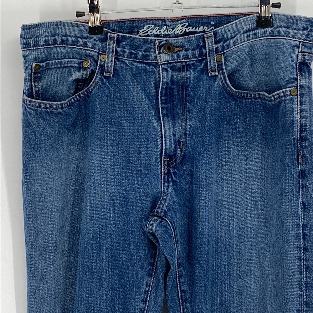 Eddie Bauer Men's Straight Denim Jeans Size 34x30 - Picture 2 of 9